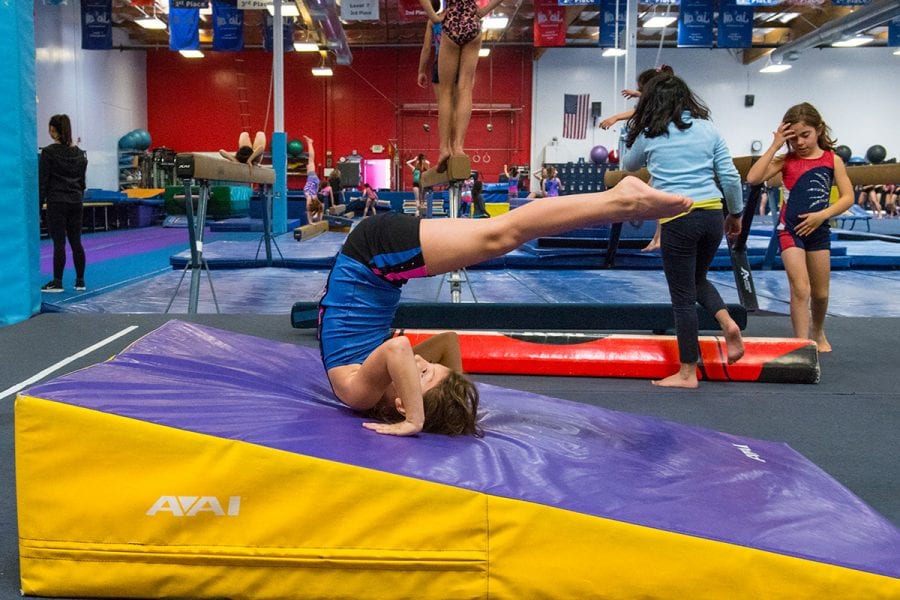 Girls Recreational Airborne Gymnastics